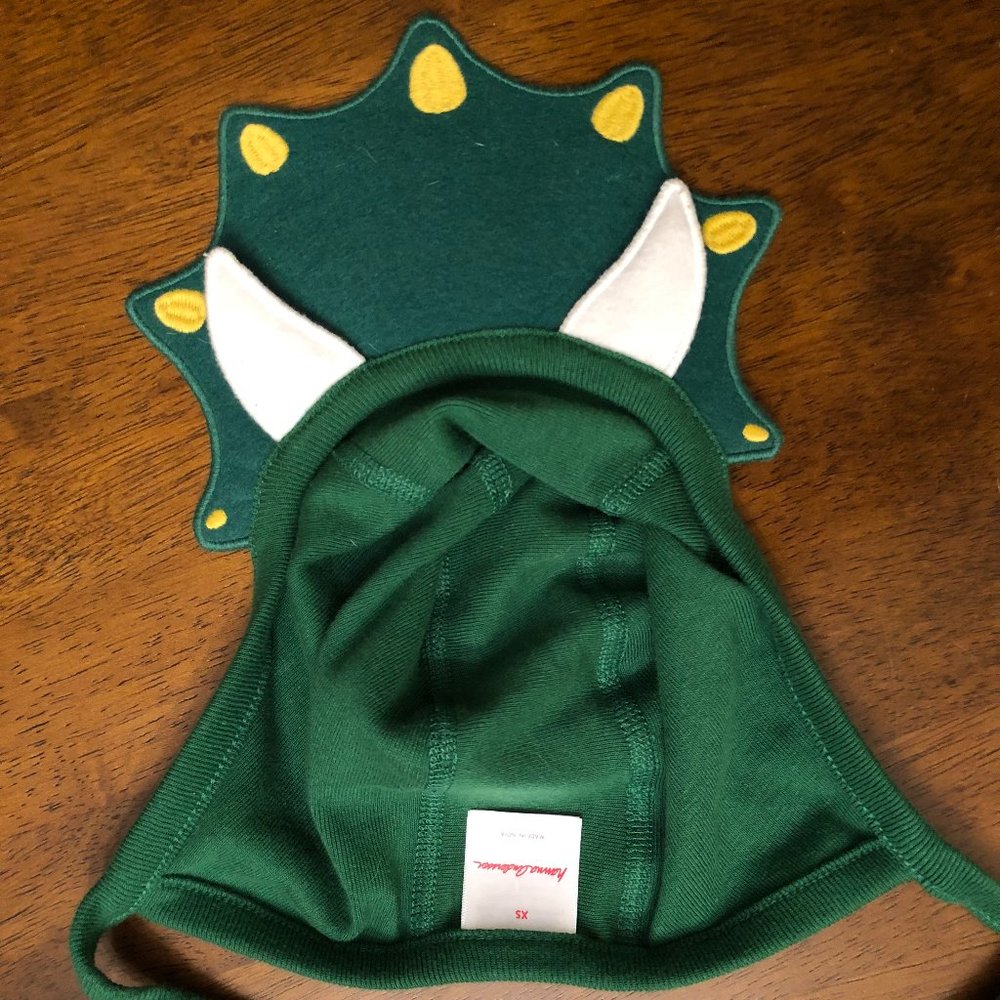 Hanna Andersson Dinosaur Pilot Cap XS Fjord Color